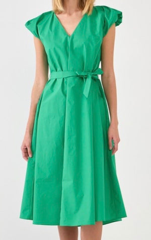 Green with Envy Midi Dress